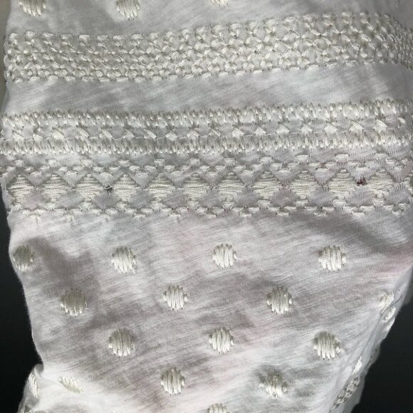 VINEYARD Vines Monochromatic Cream Embroidered Long Sleeve Shirt Size  XS - Picture 4 of 5